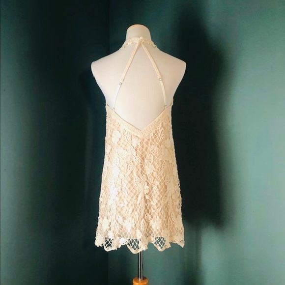 Free People Women's Snowdrop Lace Trapeze Dress Softshell - Picture 6 of 10